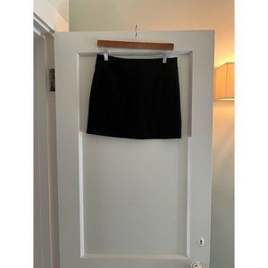 J. Crew Black Wool Blend Seamed Mini Skirt Size 2